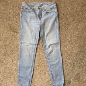 Ann Taylor LOFT Women Light Blue Jeans Denim Modern Skinny Ankle Size 28/6